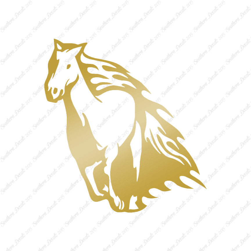 Fire Flames Horse Mustang