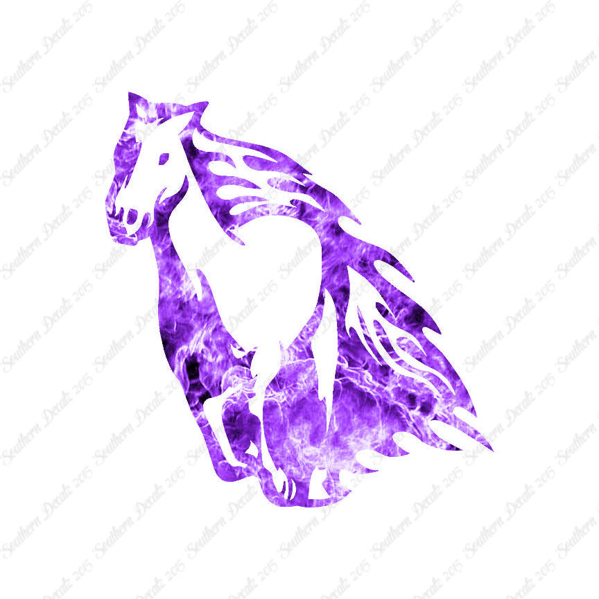 Fire Flames Horse Mustang