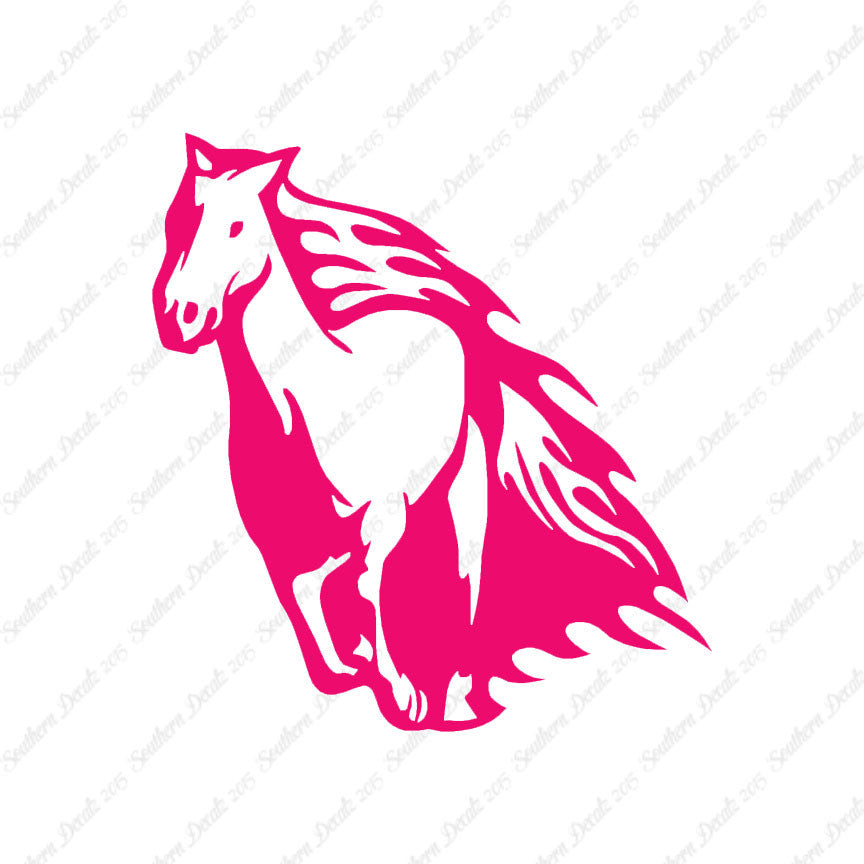 Fire Flames Horse Mustang