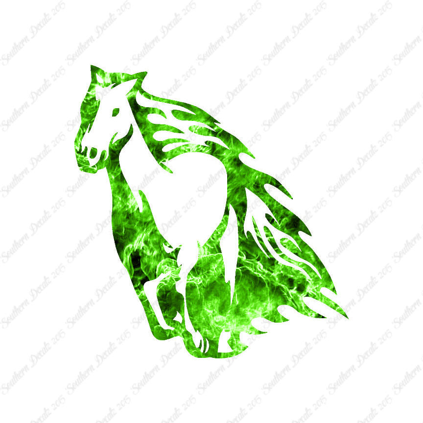Fire Flames Horse Mustang