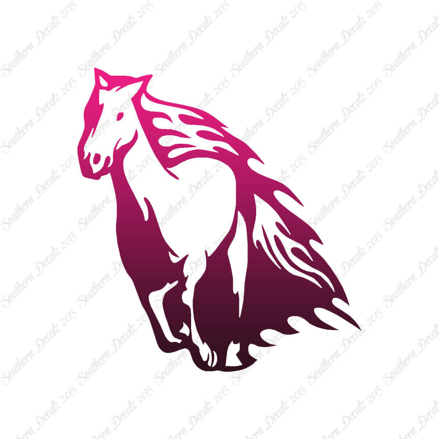 Fire Flames Horse Mustang
