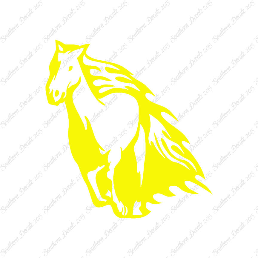 Fire Flames Horse Mustang