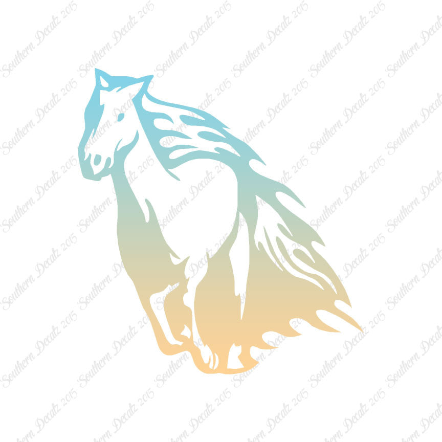 Fire Flames Horse Mustang