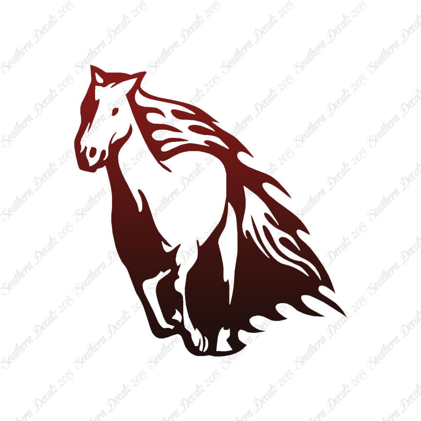 Fire Flames Horse Mustang