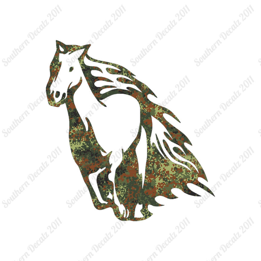 Fire Flames Horse Mustang