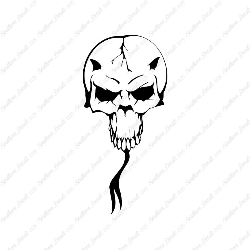 Lizardman Demon Monster Skull