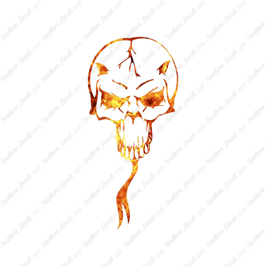 Lizardman Demon Monster Skull