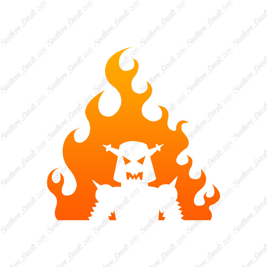 Flame Fire Robot Flames