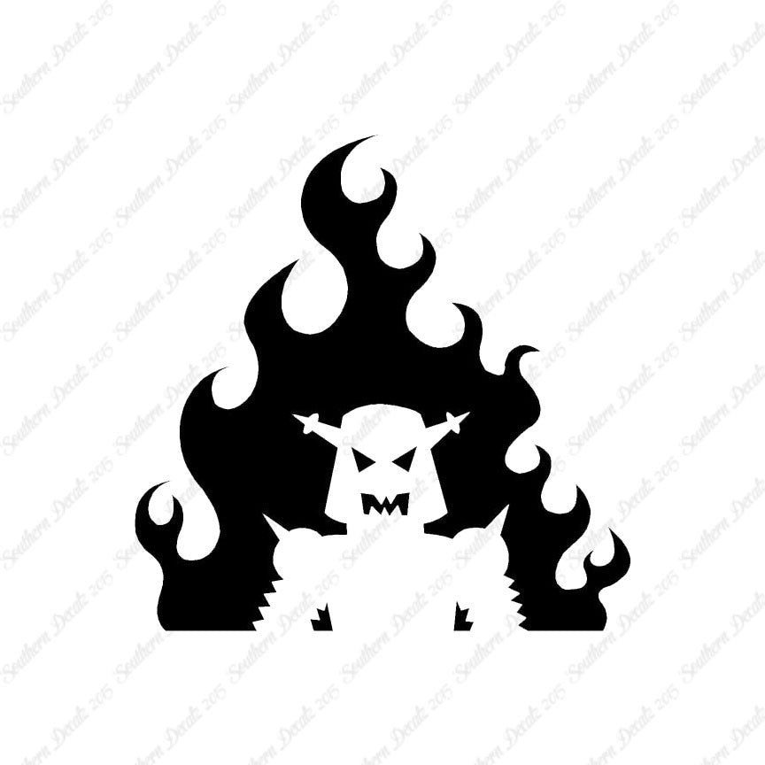 Flame Fire Robot Flames