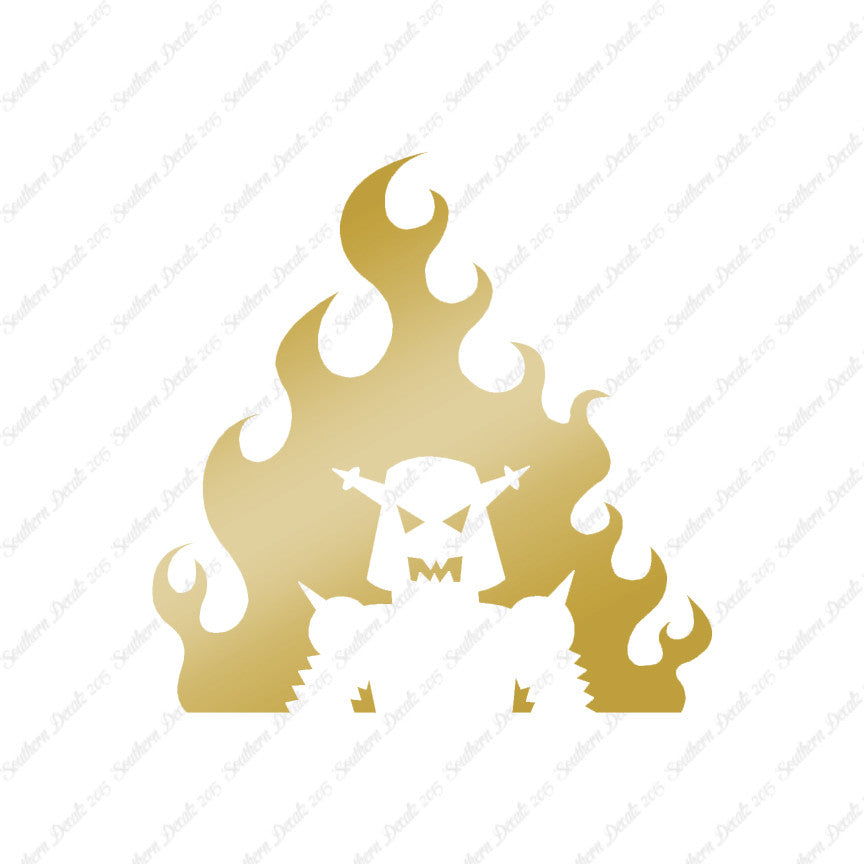 Flame Fire Robot Flames