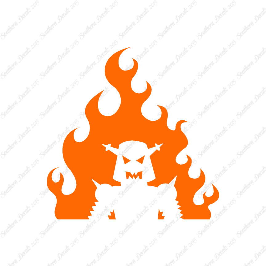 Flame Fire Robot Flames