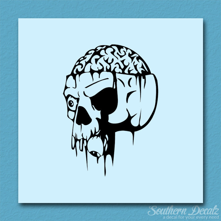 Zombie Skull Brain
