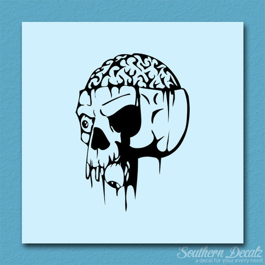 Zombie Skull Brain