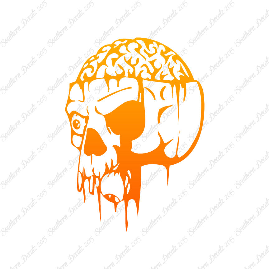 Zombie Skull Brain