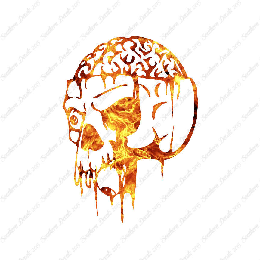 Zombie Skull Brain