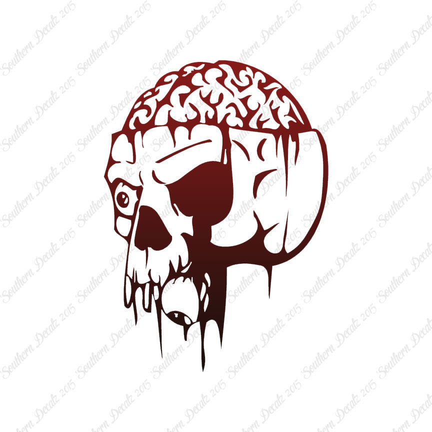 Zombie Skull Brain