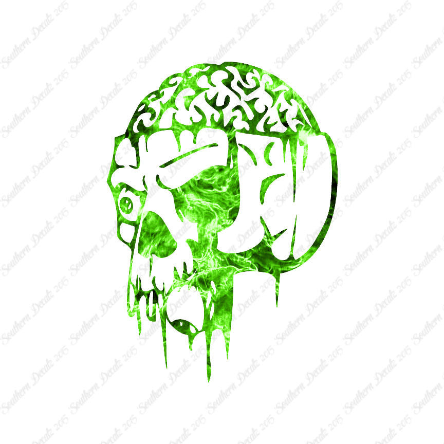 Zombie Skull Brain