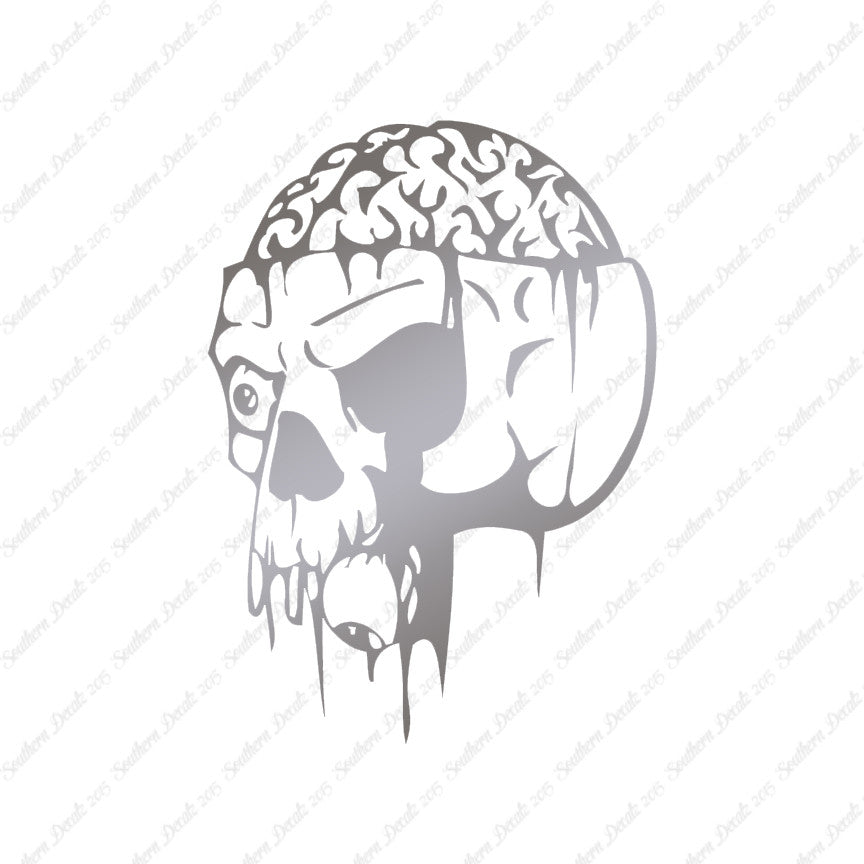 Zombie Skull Brain