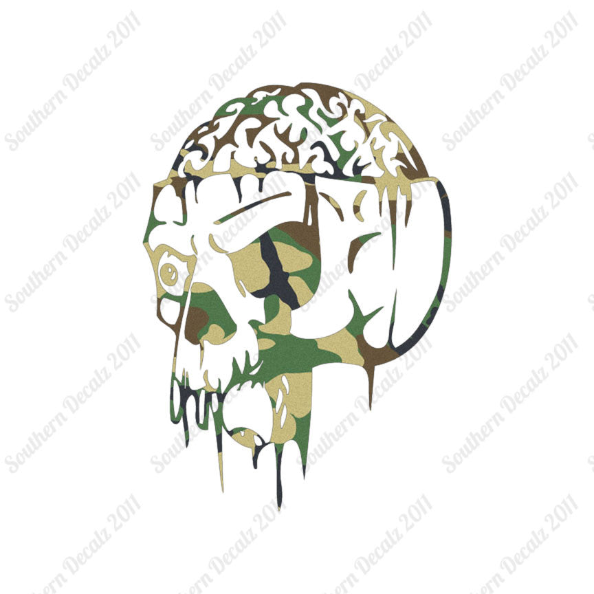 Zombie Skull Brain