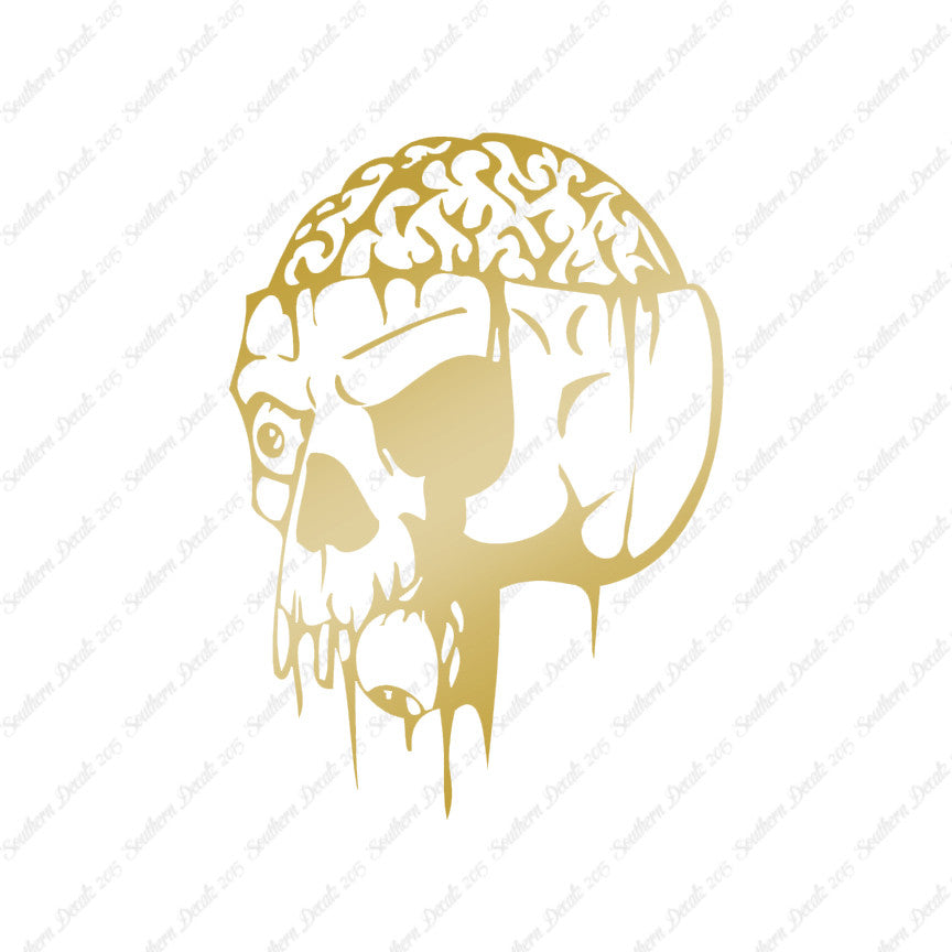 Zombie Skull Brain