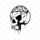 Zombie Skull Brain