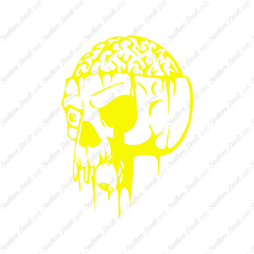 Zombie Skull Brain