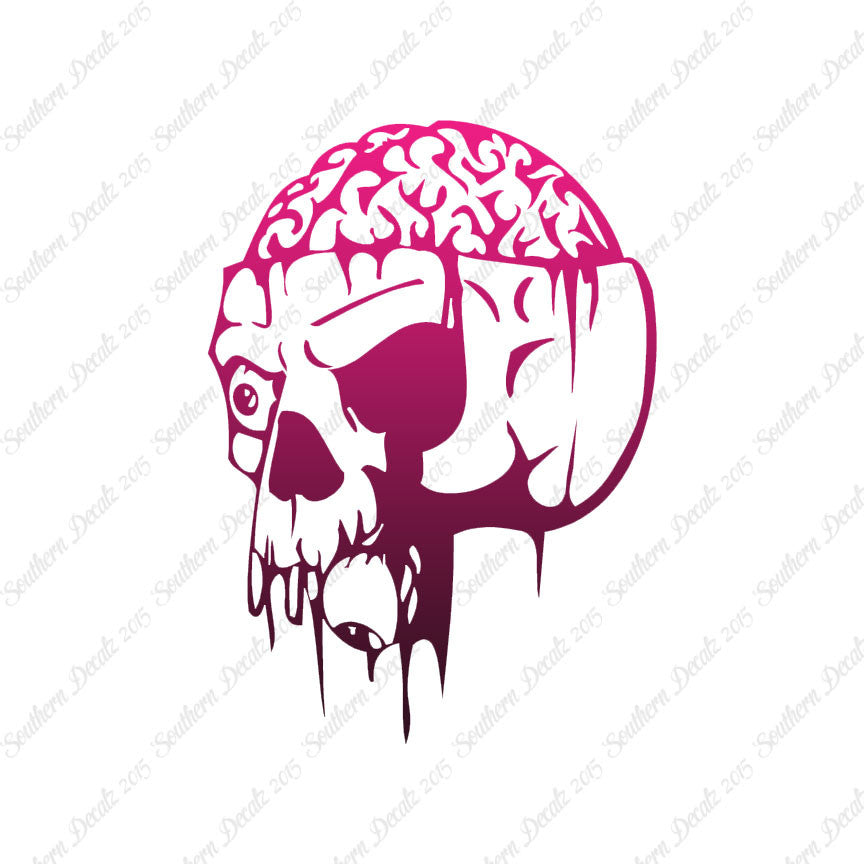 Zombie Skull Brain