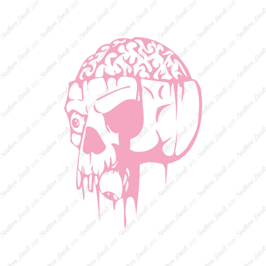 Zombie Skull Brain