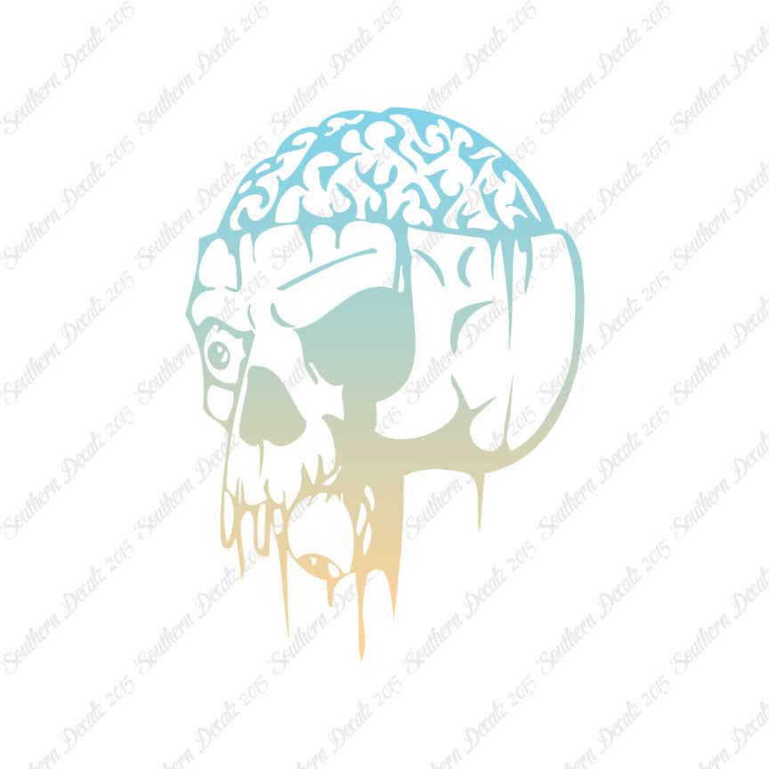 Zombie Skull Brain