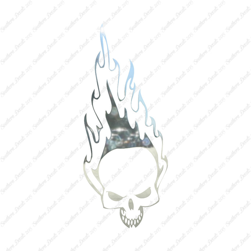 Skull Fire Flames Art