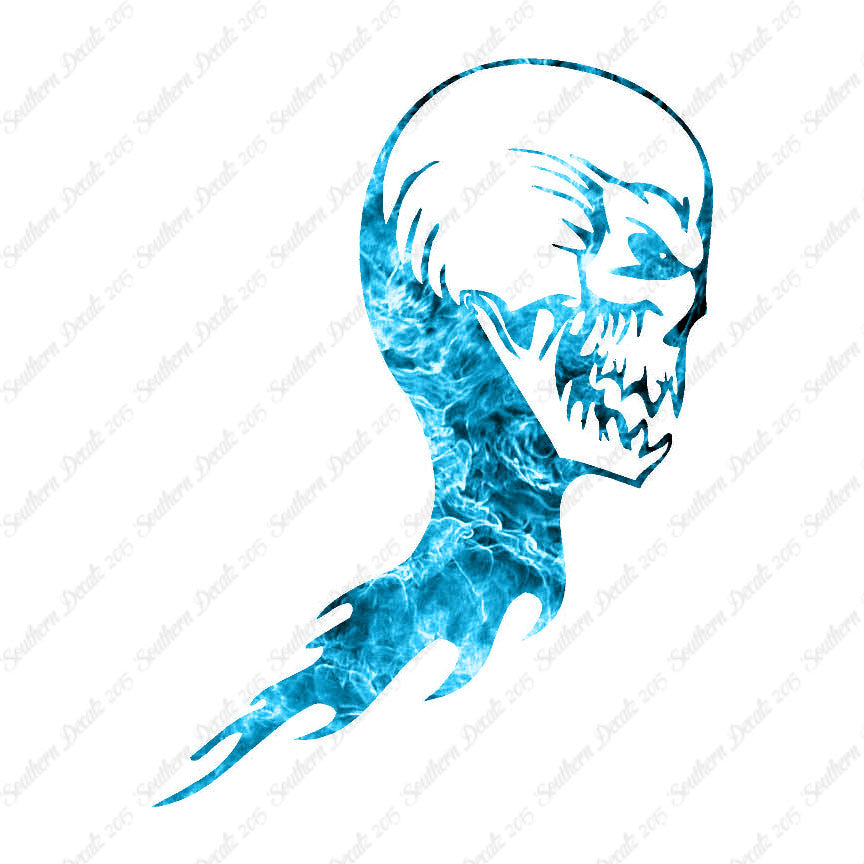 Skull Skeleton Flame Fire