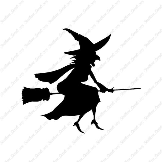 Witch Broomstick Flying