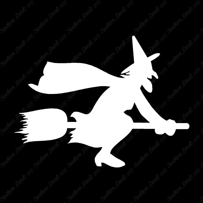 Broomstick Flying Witch