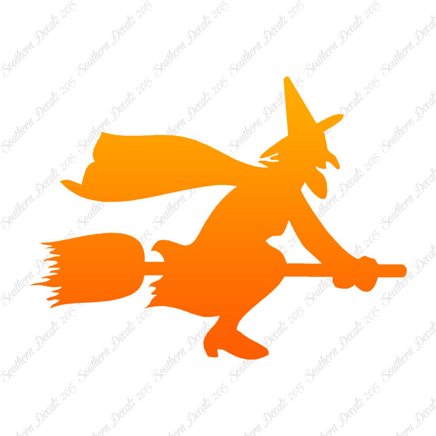 Broomstick Flying Witch