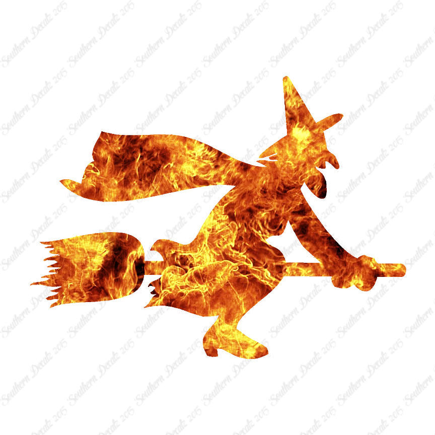 Broomstick Flying Witch