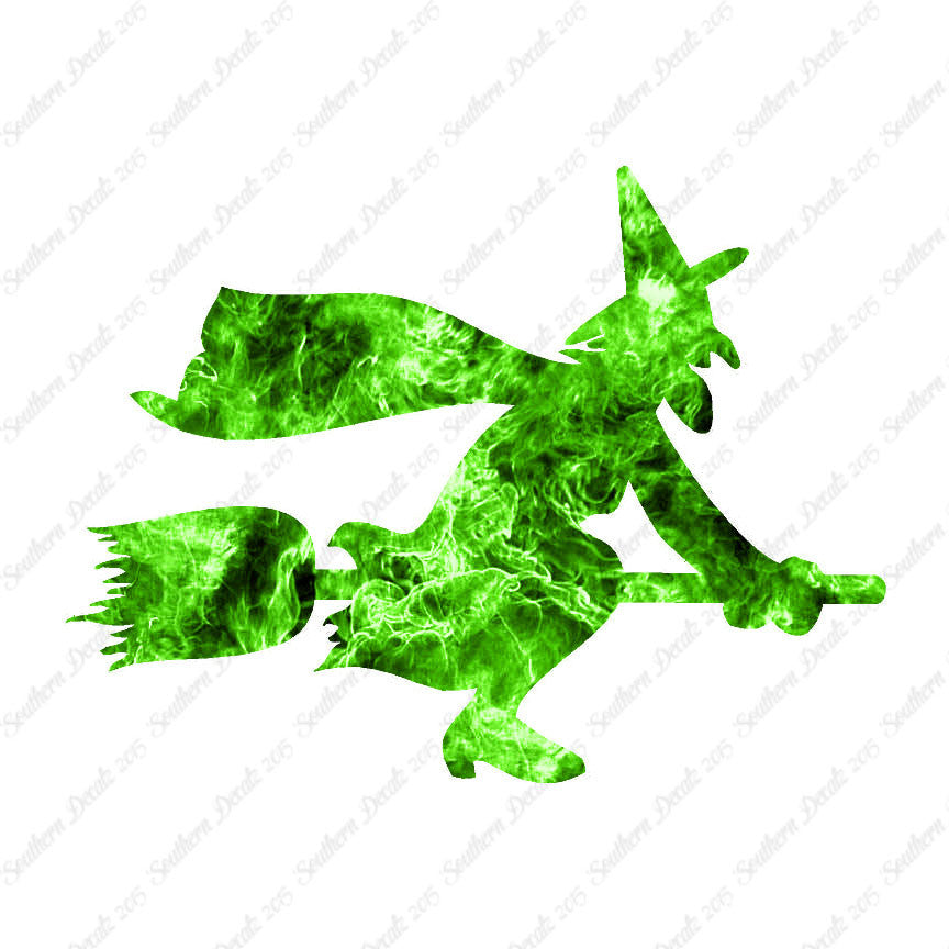 Broomstick Flying Witch