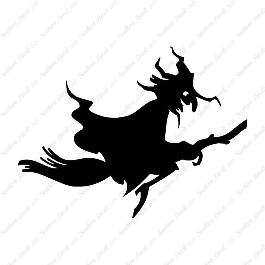 Witch Art Broomstick