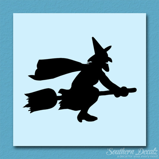 Flying Witch Broomstick Art