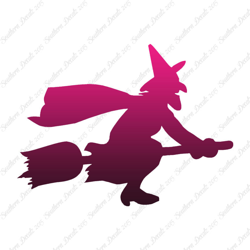 Flying Witch Broomstick Art