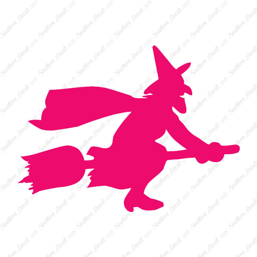 Flying Witch Broomstick Art