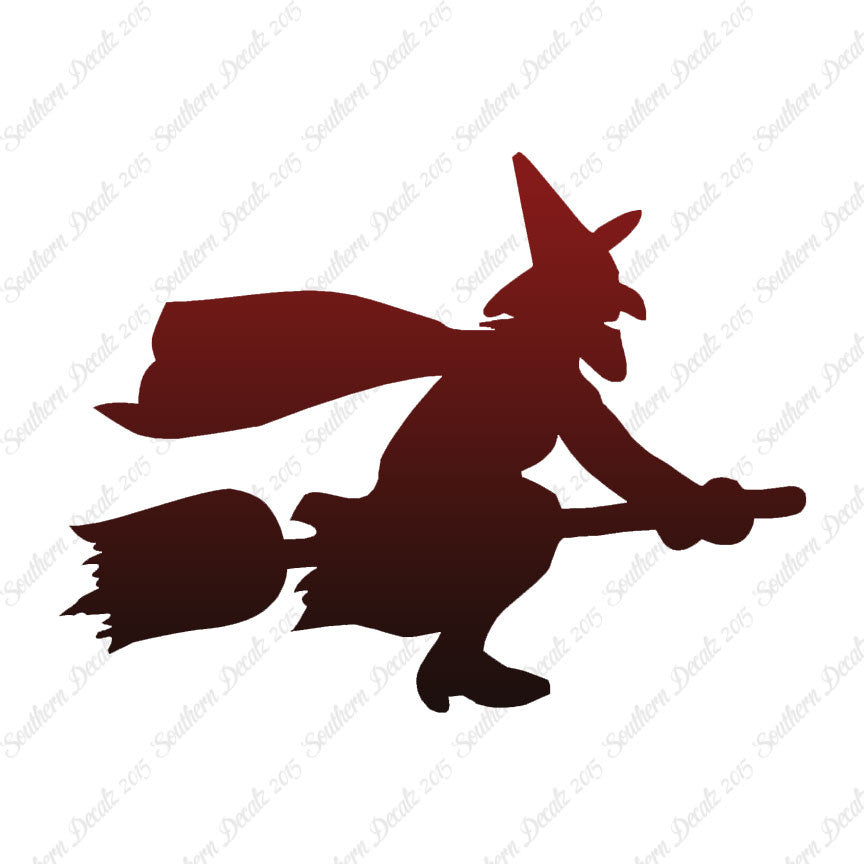 Flying Witch Broomstick Art