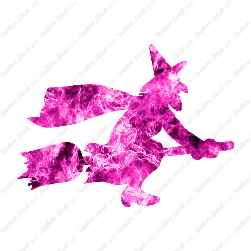 Flying Witch Broomstick Art