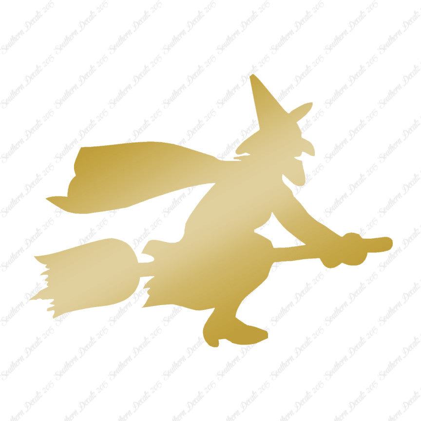 Flying Witch Broomstick Art