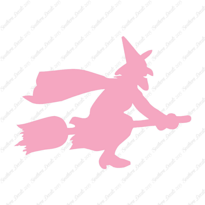 Flying Witch Broomstick Art