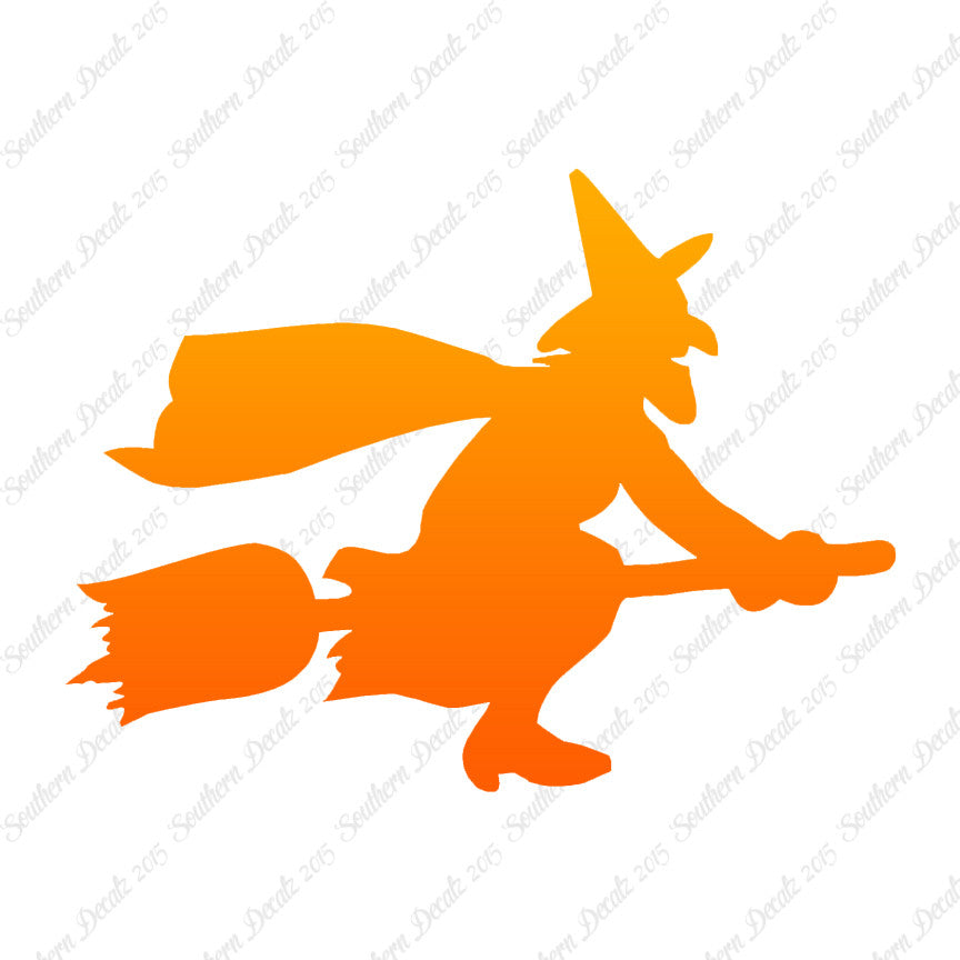 Flying Witch Broomstick Art