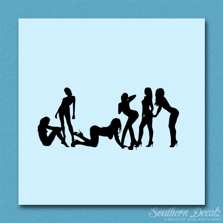 Group Of Dancers Strippers Girls