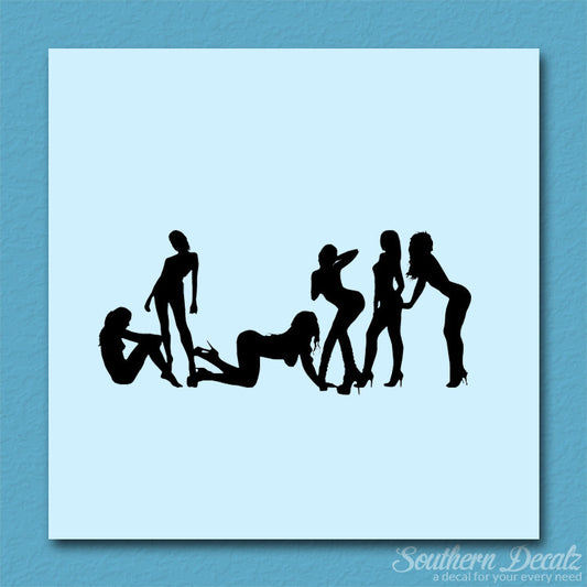 Group Of Dancers Strippers Girls