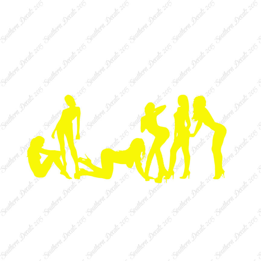Group Of Dancers Strippers Girls