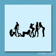 Group Of Dancers Strippers Girls
