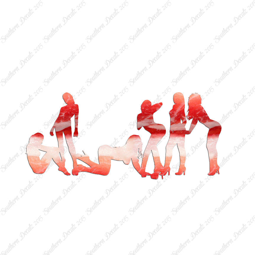 Group Of Dancers Strippers Girls
